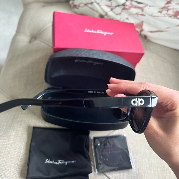 Black Salvatore Ferragamo sunglasses